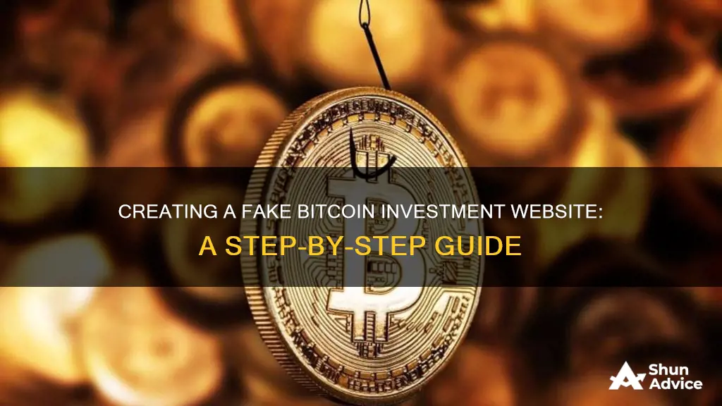 how to create a fake bitcoin investment website