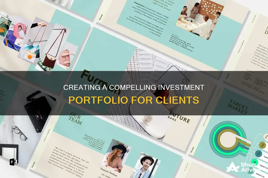 how to create a portfolio to present to investment client