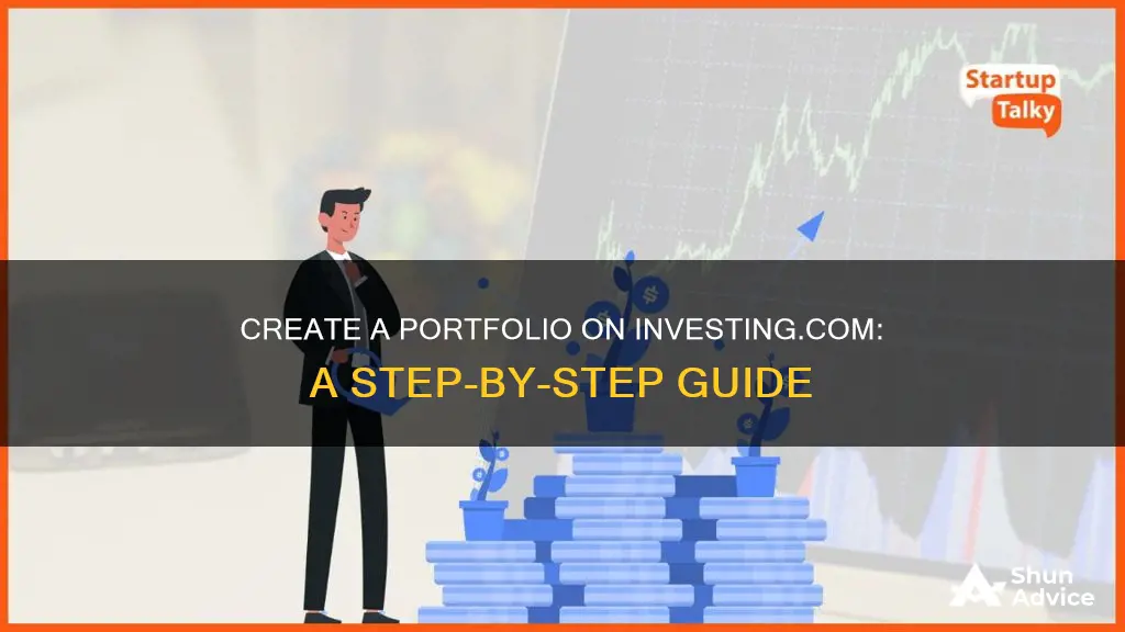 how to create portfolio in investing com