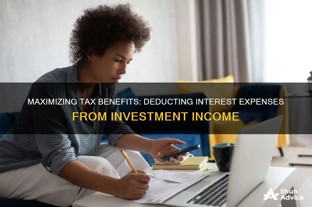 how to deduct interest expense from investments