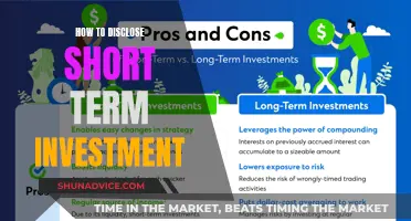 Maximizing Returns: A Guide to Disclosing Short-Term Investments