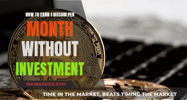 Easy Ways to Earn 1 Bitcoin Monthly Without Investment