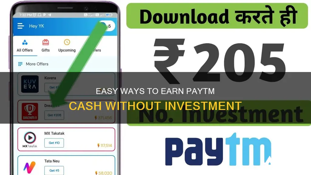 how to earn paytm cash without investment