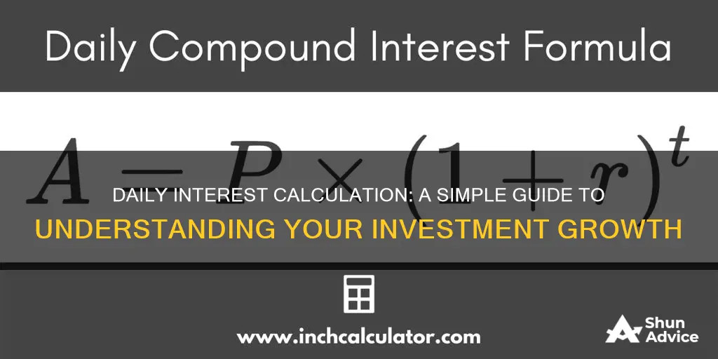 how to figure daily accoued interest on an investment