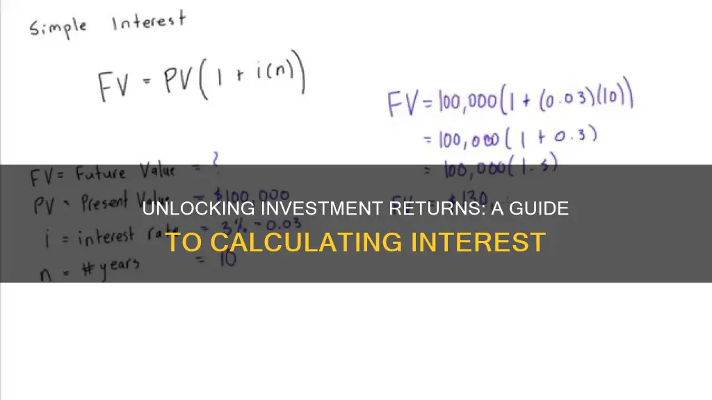 how to figure interest ron an investment