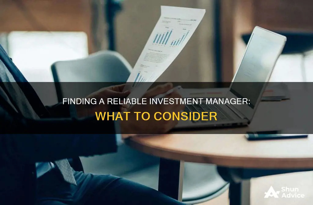 how to find an investment manager