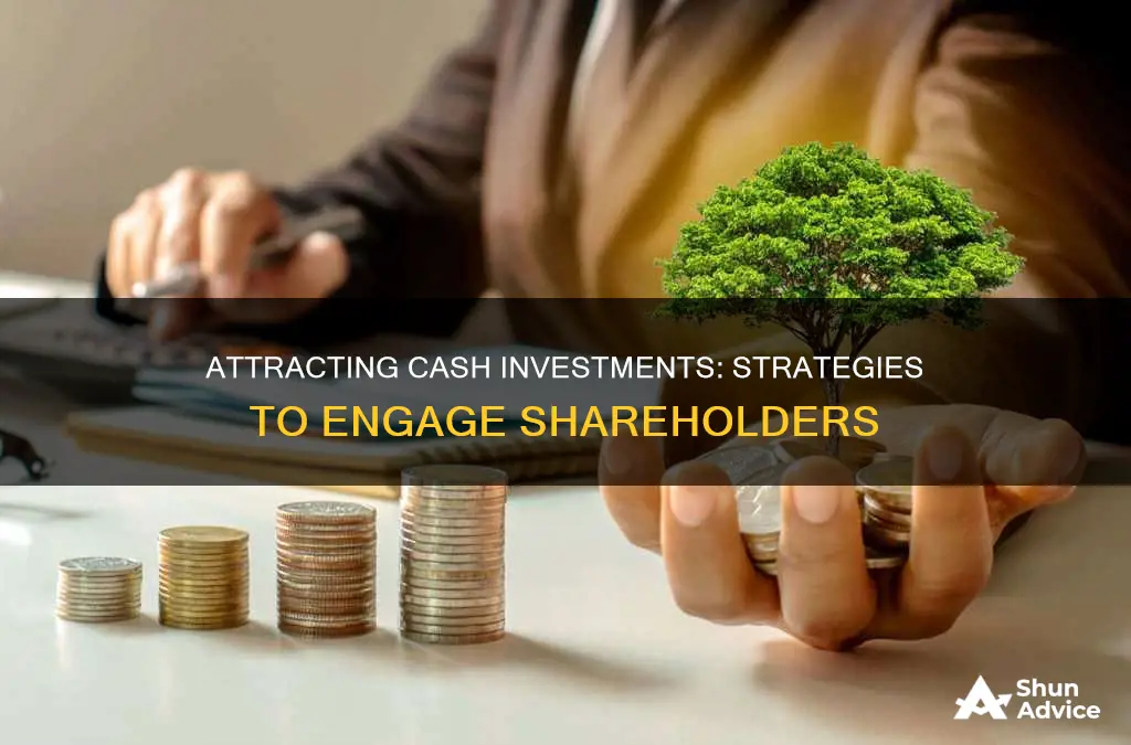 how to find cash investments from shareholders