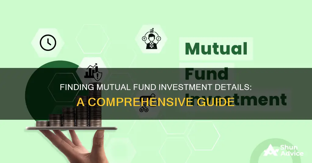 how to find mutual fund investment details