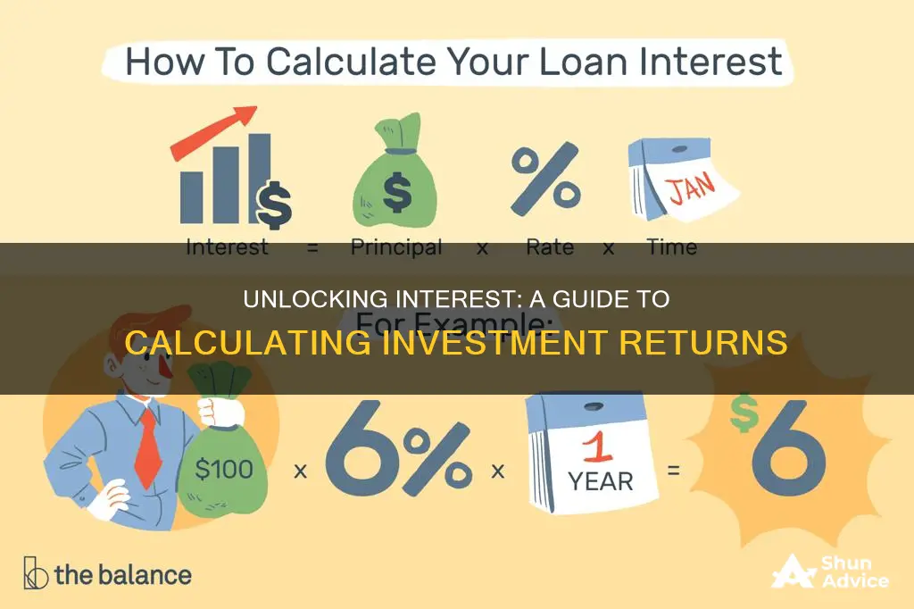 how to find percent interest for total investment