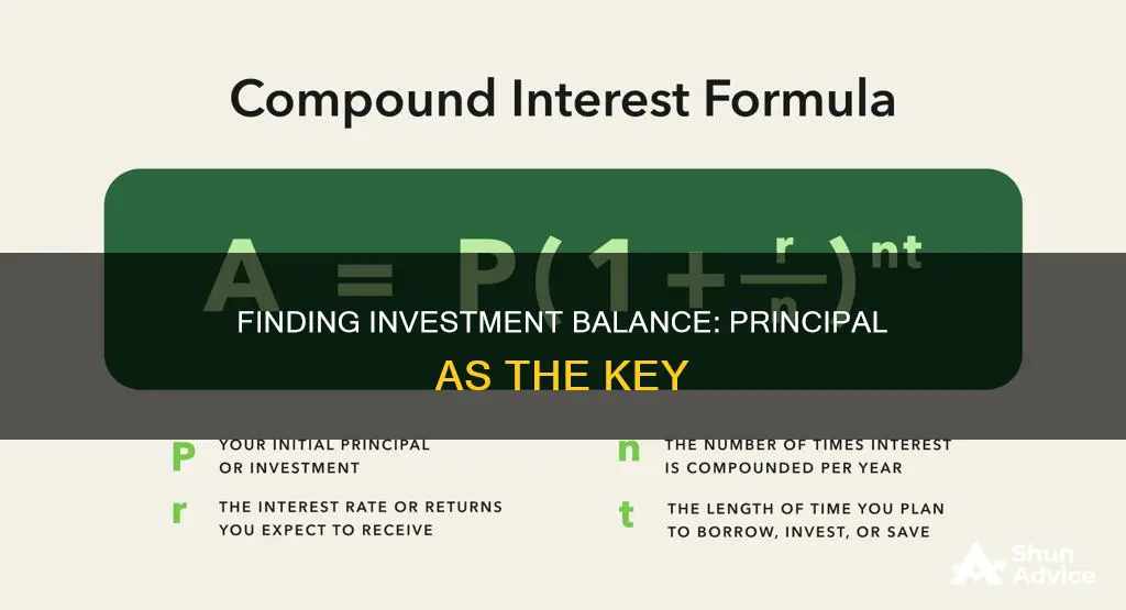 how to find the balance of an investment using principal