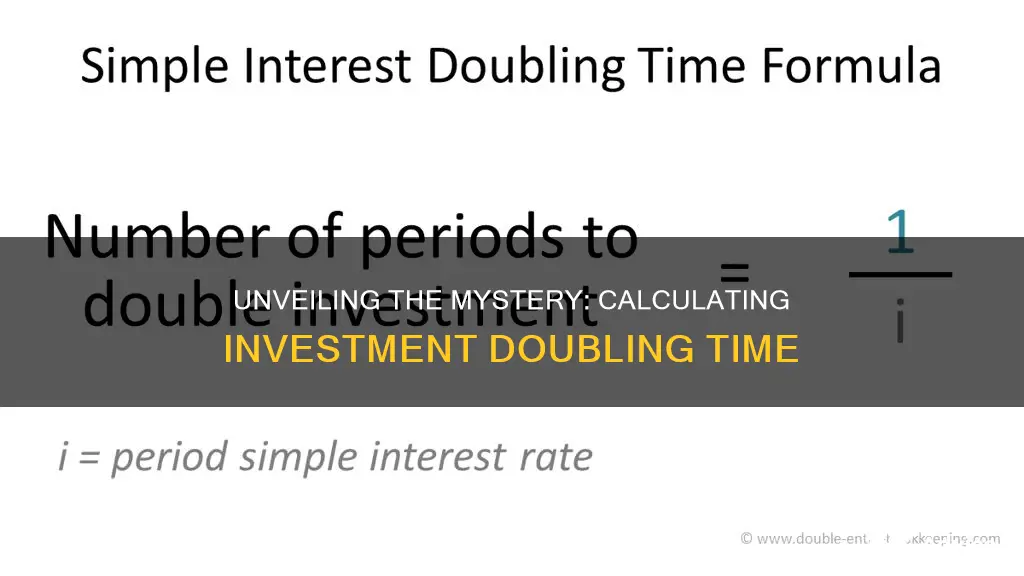 how to find when an investment will double calculu