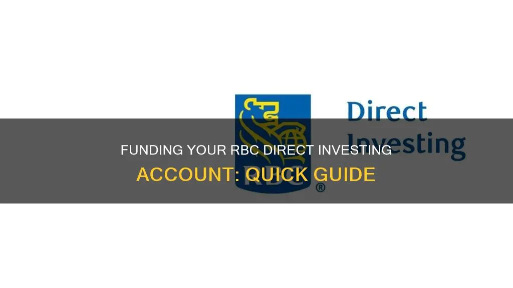 how to fund rbc direct investing account