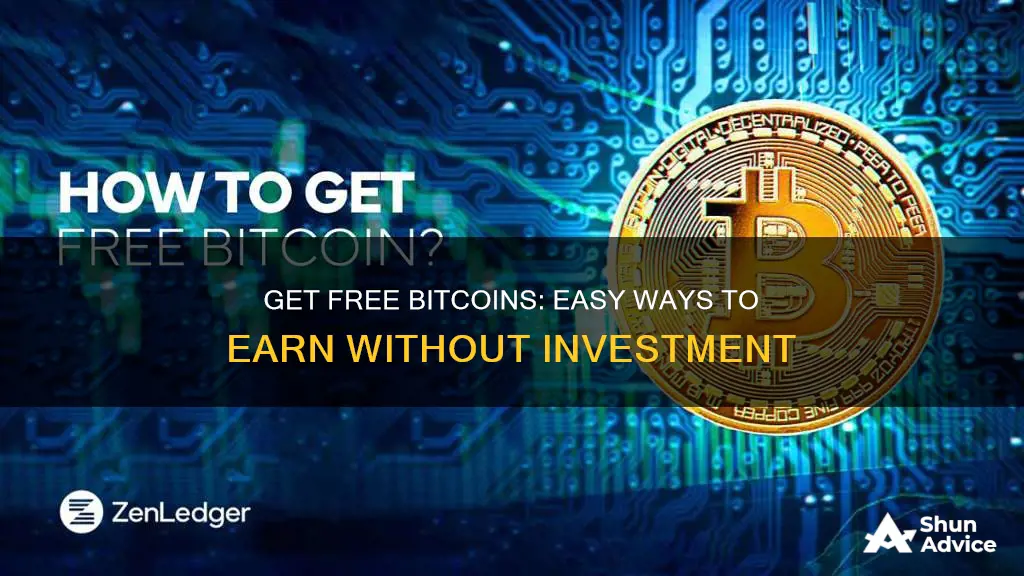 how to get free bitcoins without investment