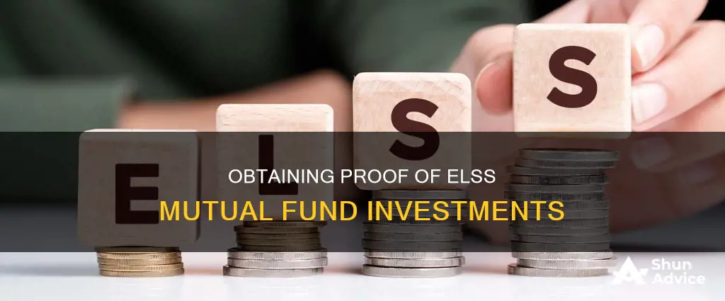 how to get the elss mutual fund investment proof