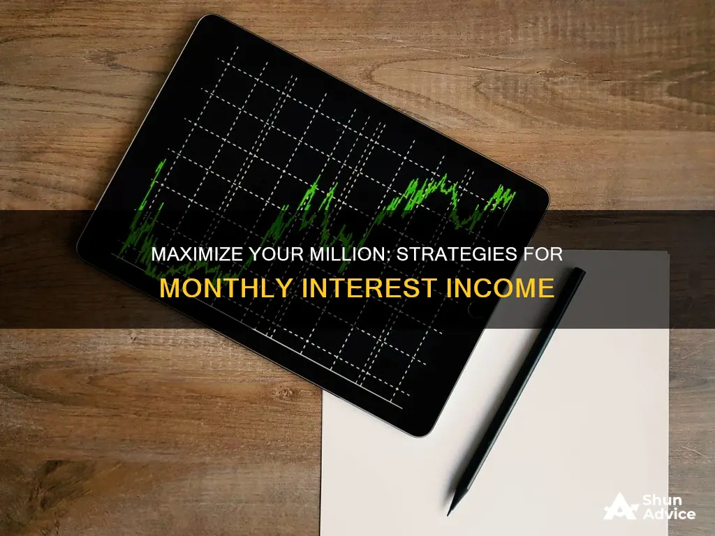 how to invest 1 million dollars for monthly interest