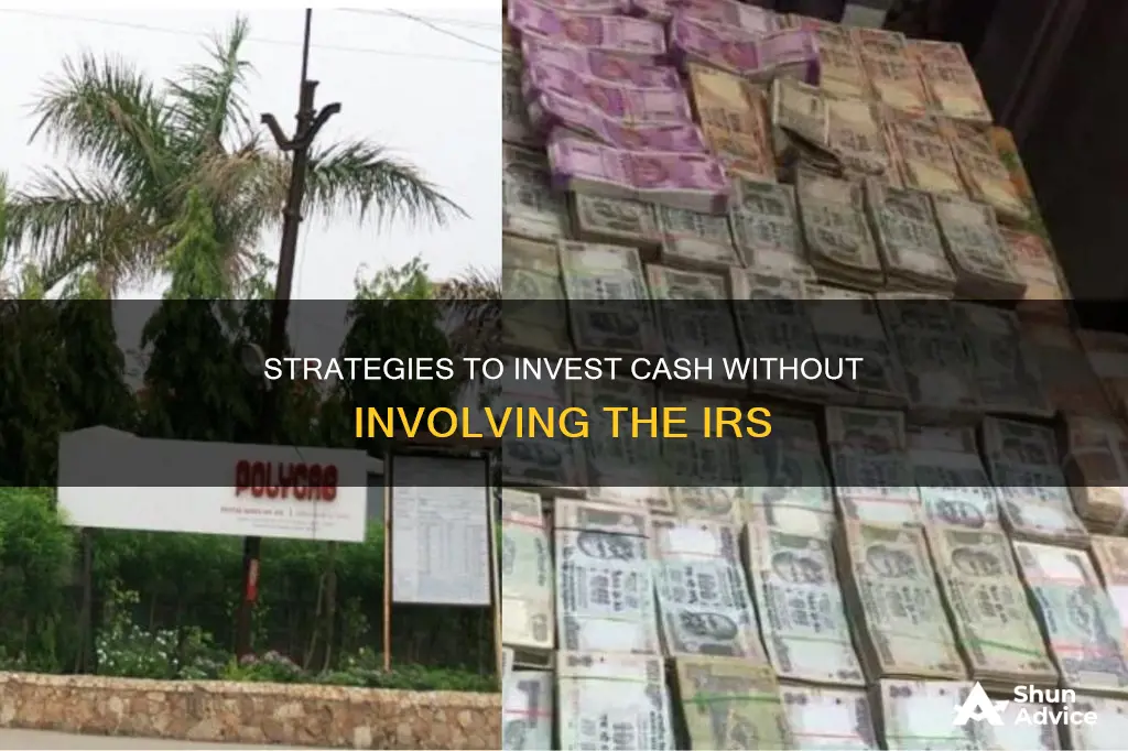 how to invest cash without claiming it to the irs