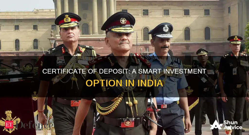 how to invest in certificate of deposit in india