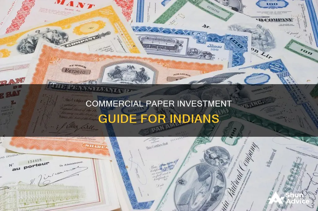 how to invest in commercial paper in india