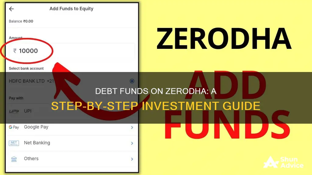 how to invest in debt funds in zerodha