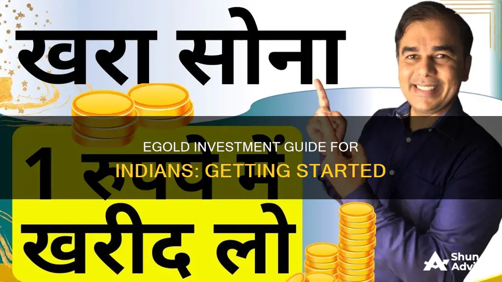 how to invest in egold in india