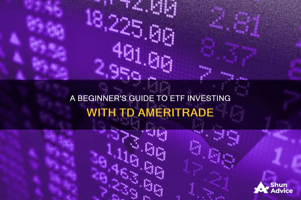 how to invest in etfs on td ameritrade