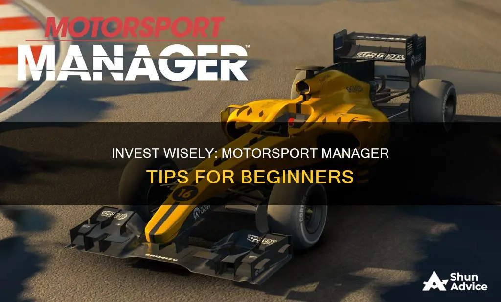 how to invest in motorsport manager