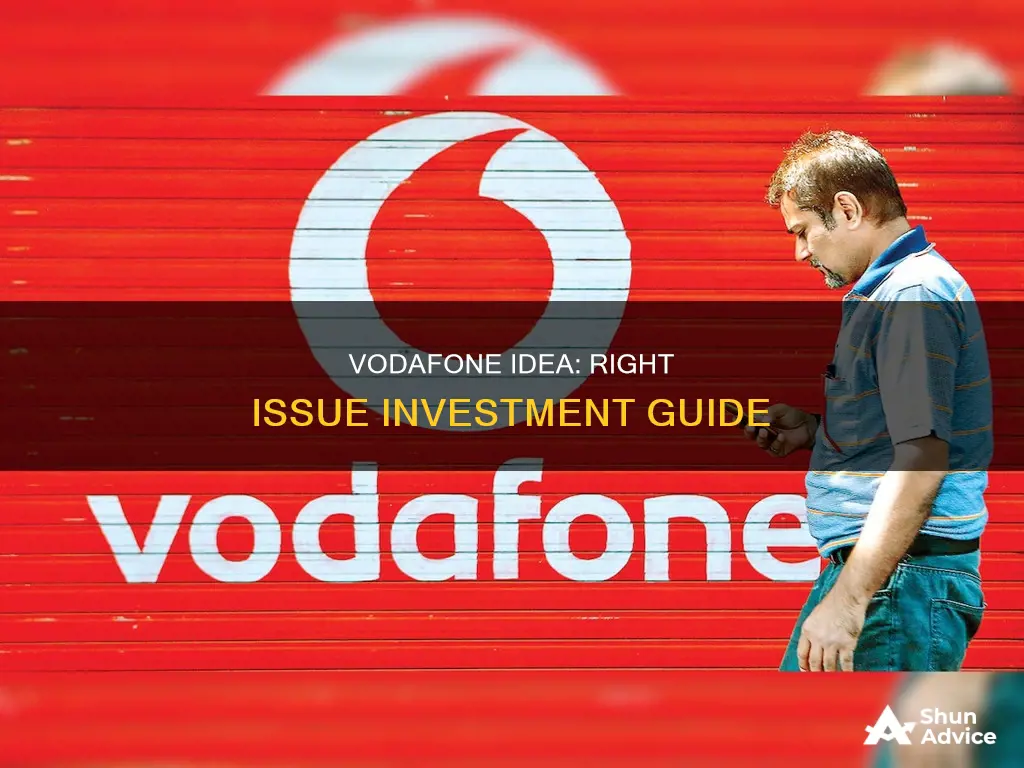 how to invest in right issue of vodafone idea