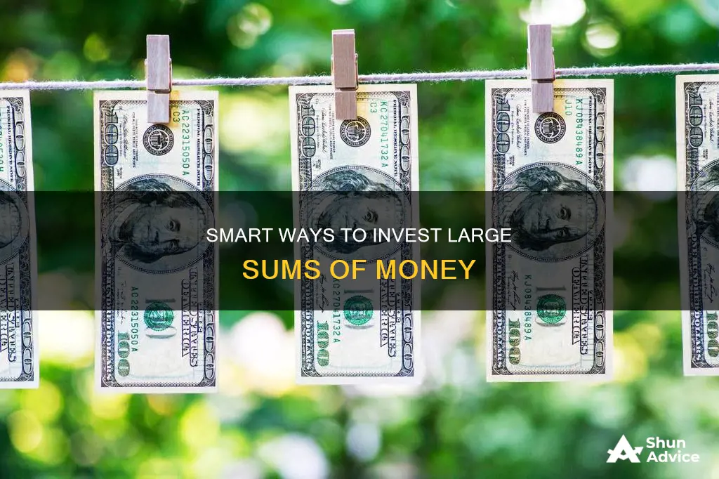 how to invest large amount of cash