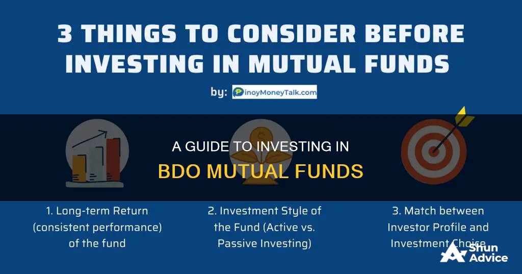 how to invest mutual funds in bdo