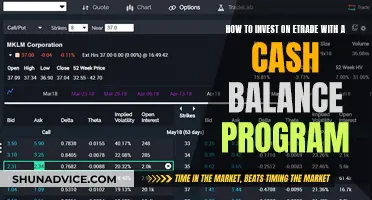 E*Trade Cash Balance Program: Investing Strategies for Beginners