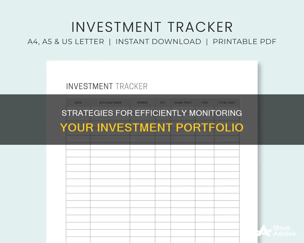 how to keep track of investment portfolio