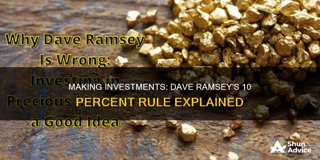 how to make 10 on investment dave ramsey