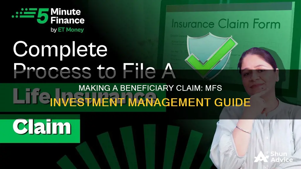 how to make a beneficiary claim with mfs investment management