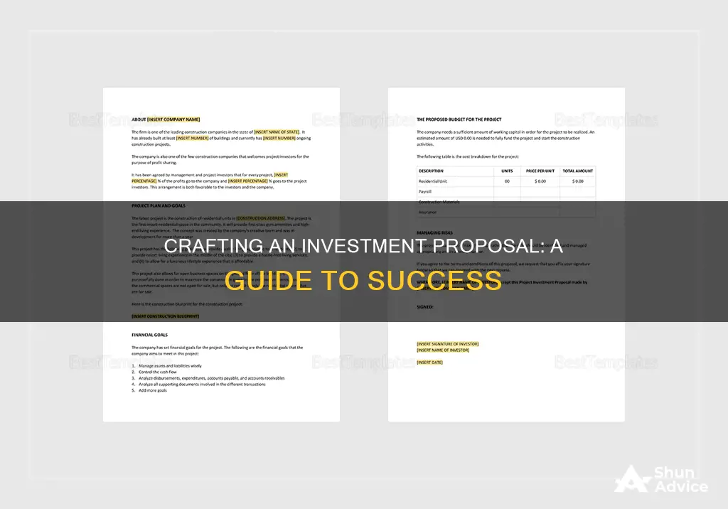 how to make a investment proposal