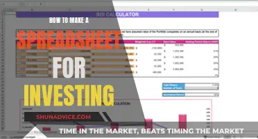 Creating an Investment Spreadsheet: Tracking Your Portfolio