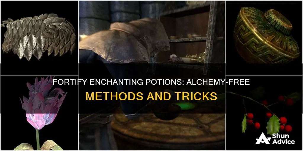 how to make fortify enchanting potions without investing in alchemy