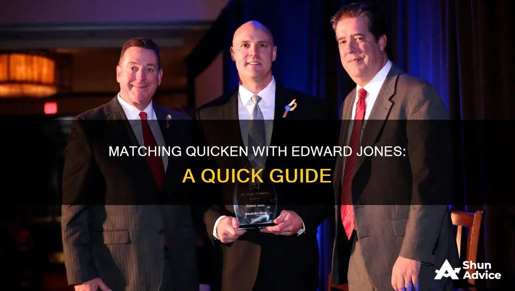 how to make quicken match edwards jones investments