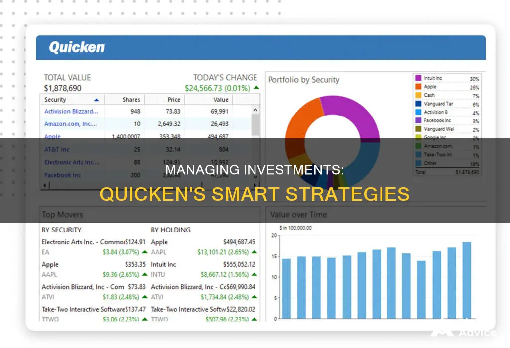 how to manage investments in quicken