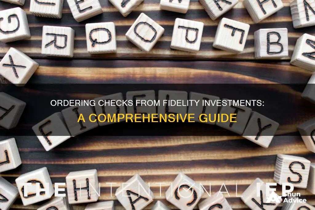 how to order more than 100 checks from fidelity investments