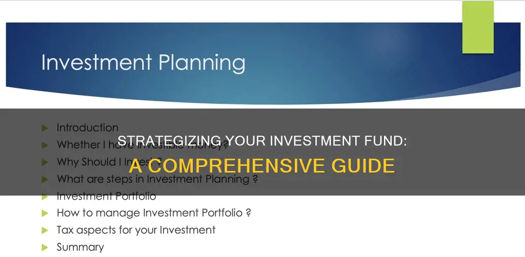 how to plan out an investment fund