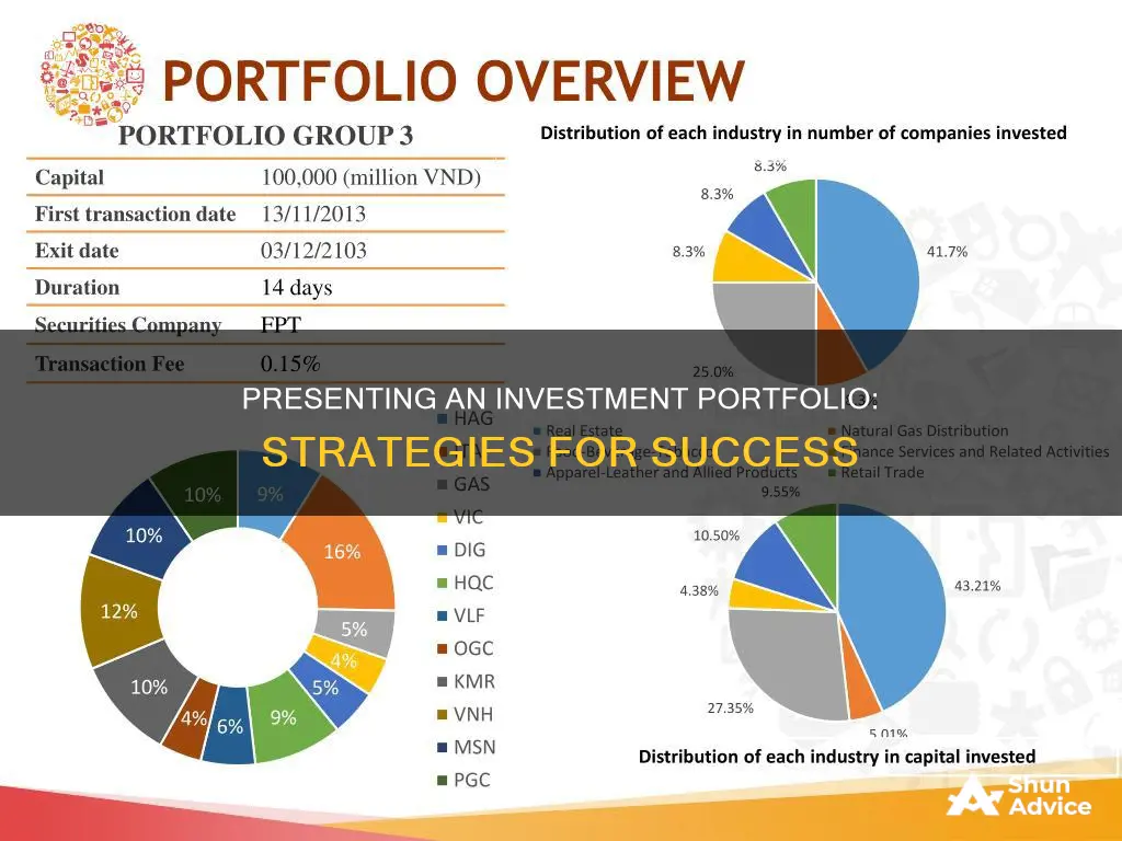 how to present an investment portfolio