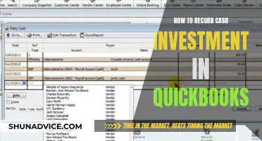 Recording Cash Investments: A Quickbooks Guide