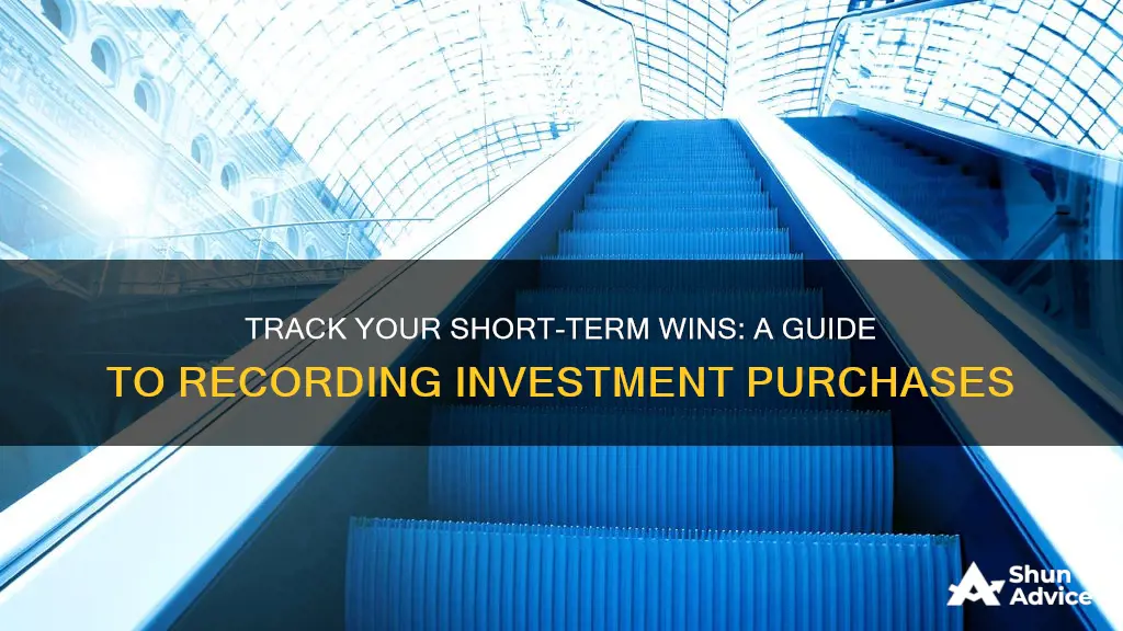 how to record purchase of short-term investments