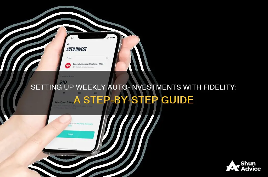 how to set up automatic weekly investment fidelity