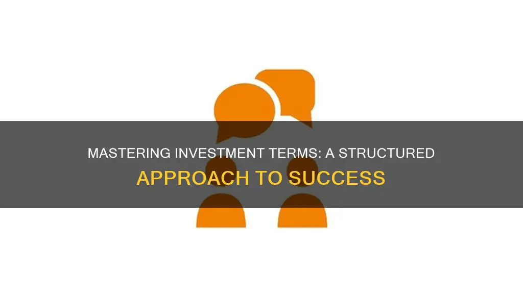 how to structure an investment terms