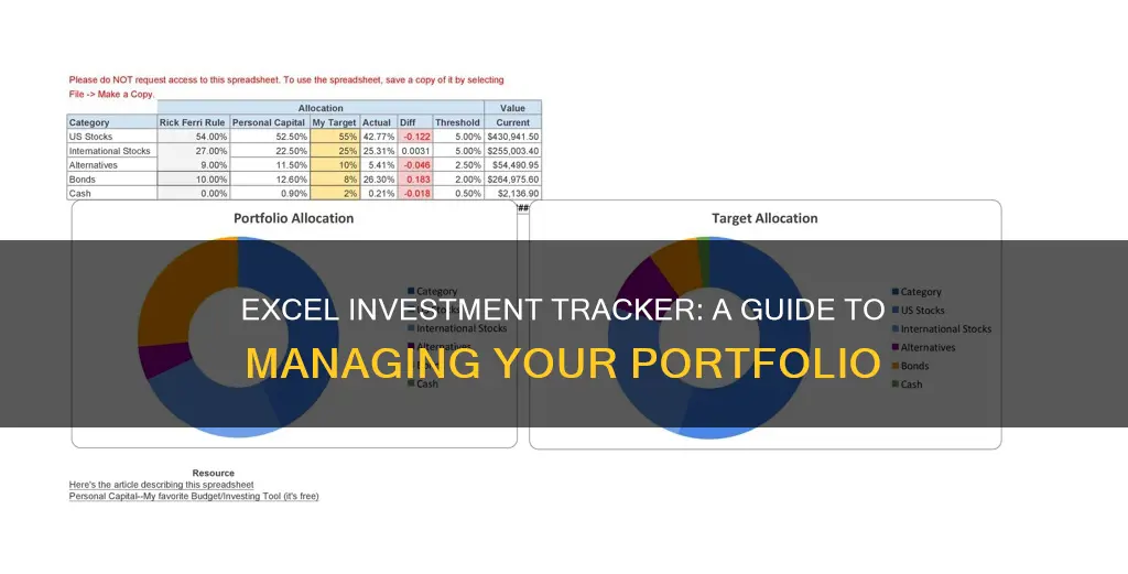 how to use excel investment tracker