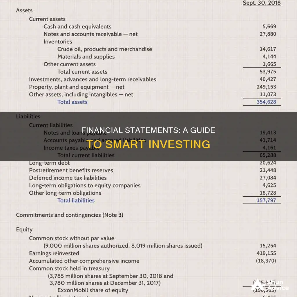 how to use financial statements to invest