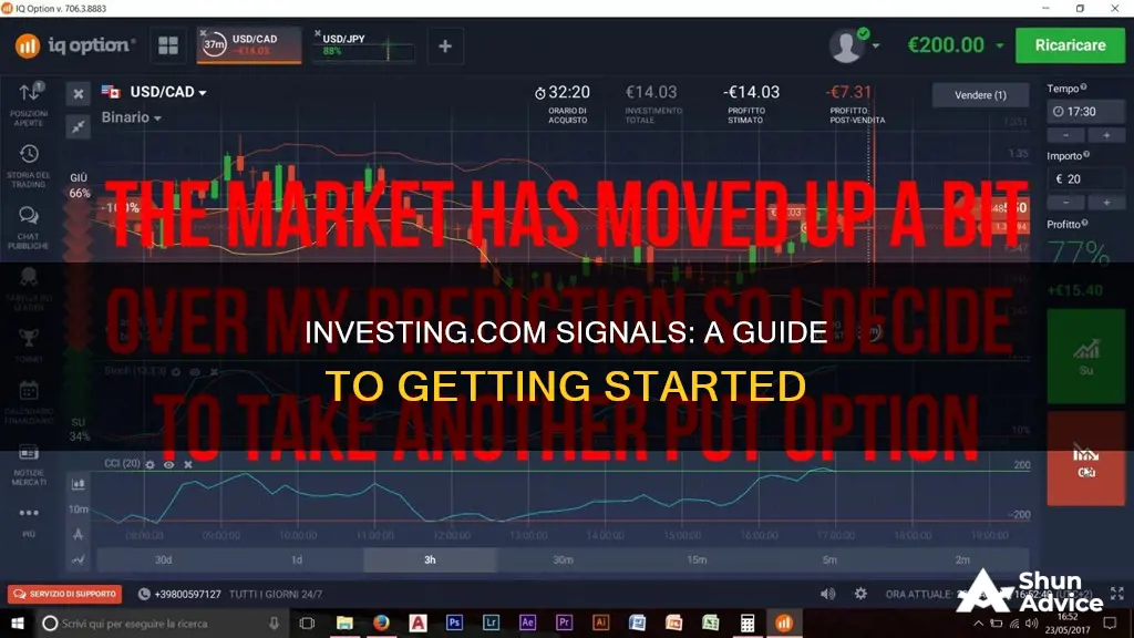 how to use investing com signals