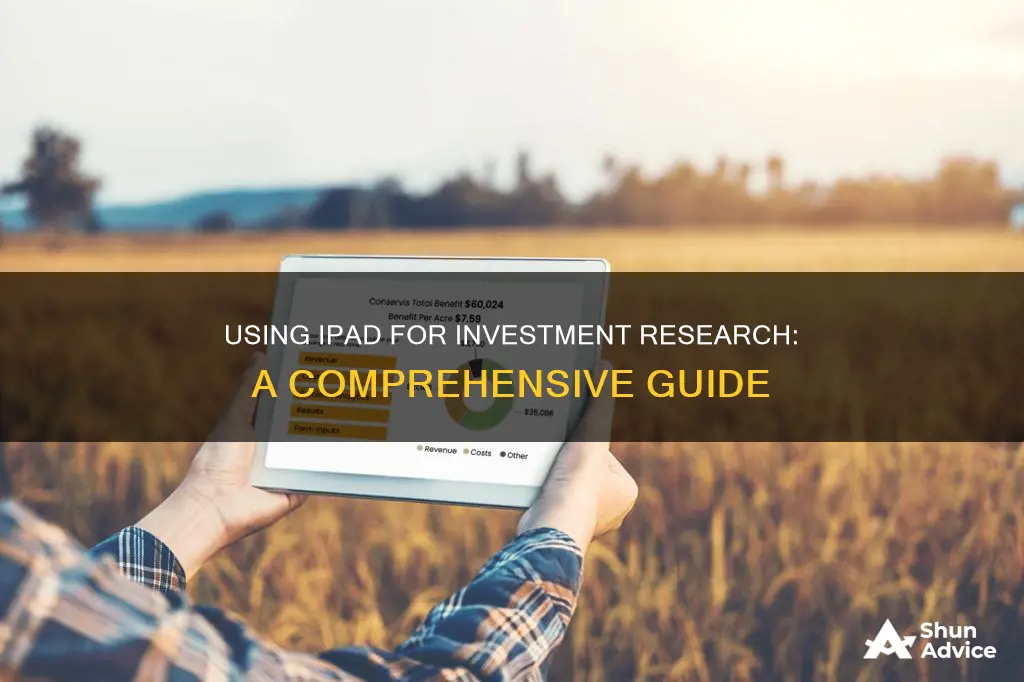 how to use ipad for investment research