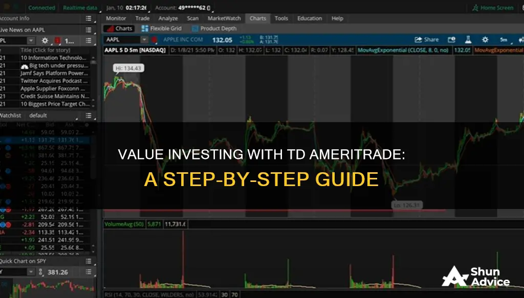 how to use td ameritrade for value investing